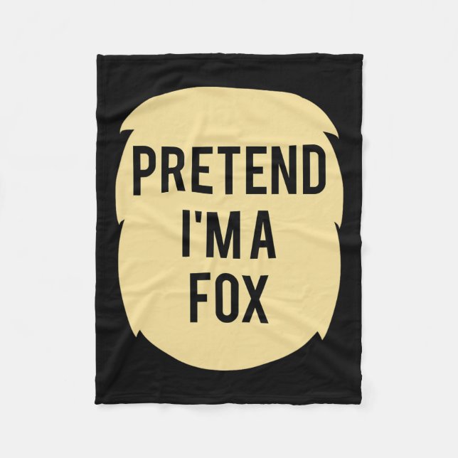 Couverture Polaire Faites comme si je suis un costume de Fox Funny Ha (Devant)