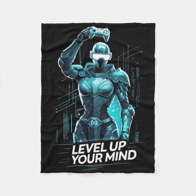 Couverture Polaire Faites Évoluer Votre Esprit Ai Gamer  (Devant)