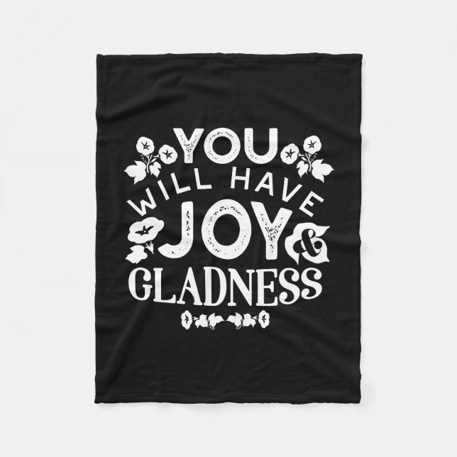 Couverture Polaire Faith and Happiness – Joy and Gladness Quotes (Devant)