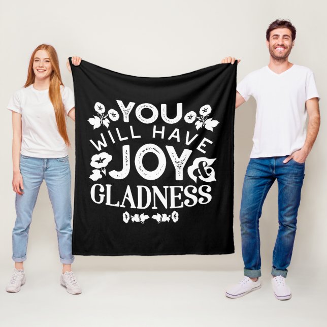 Couverture Polaire Faith and Happiness – Joy and Gladness Quotes (En situation)