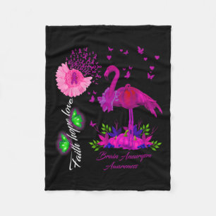 Couverture Polaire Faith Hope Love Cerveau Aneurysme Sensibilisation