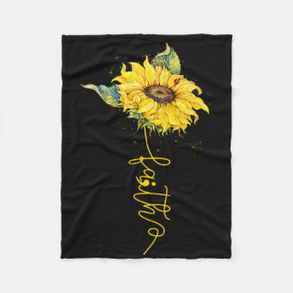 Couverture Polaire Faith Sunflower Semicolon Prévention du suicide