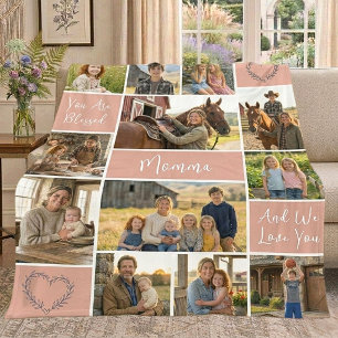 Couverture Polaire Faithful Roots 12 Photo Nom de Maman Antique Rosie