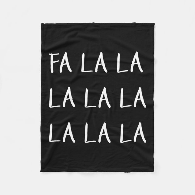 Couverture Polaire Falala Funny Chanson de Noël de Noël (Devant)