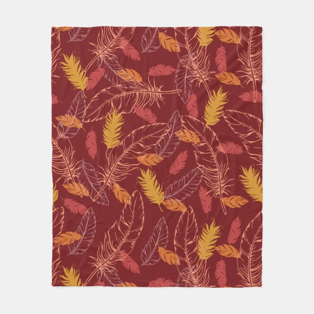 Couverture Polaire Fall Feathers Fleece (Devant)