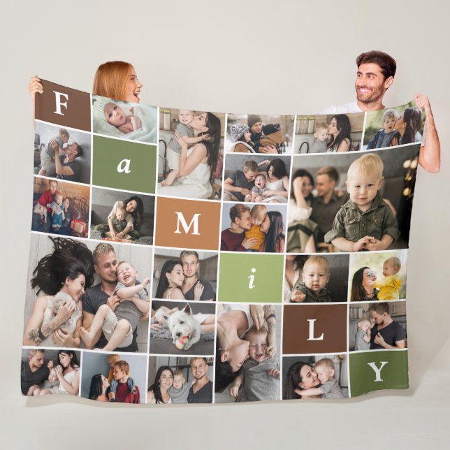 Couverture Polaire Famille 22- Collage de photos (En situation)