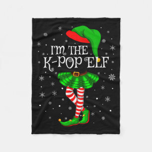 Couverture Polaire Famille de groupe de Noël Elf femmes filles Xmas P