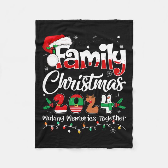 Couverture Polaire Famille Noël 2024 Matching tenue Xmas Squad S (Devant)