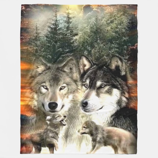 COUVERTURE POLAIRE FAMILLE WOLF (Devant)