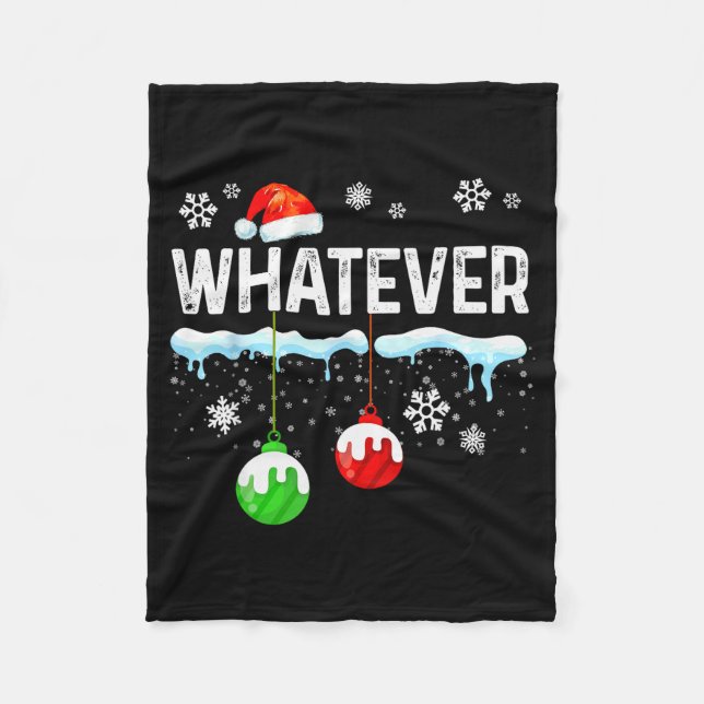 Couverture Polaire Family Christmas Pajamas Matching Whatever  (Devant)