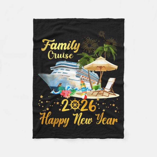 Couverture Polaire Family Cruise 2026 Happy New Year  (Devant)