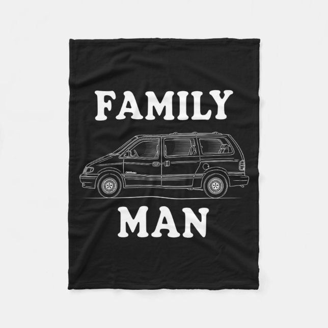 Couverture Polaire Family Man Minivan Humor For Proud Dad Life Fans C (Devant)