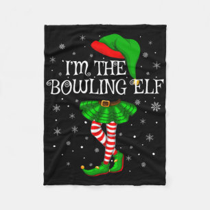 Couverture Polaire Family Matching Women Girls I'm The Bowling Elf Ch