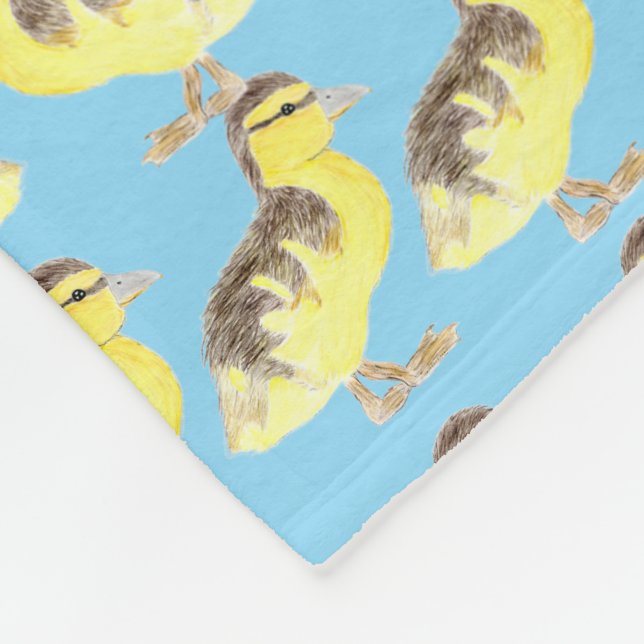 Couverture Polaire Family of  Ducks Fleece Blanket  (Coin)