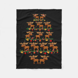 Couverture Polaire Family Pajama Sets Christmas Matching Moose Xmas T