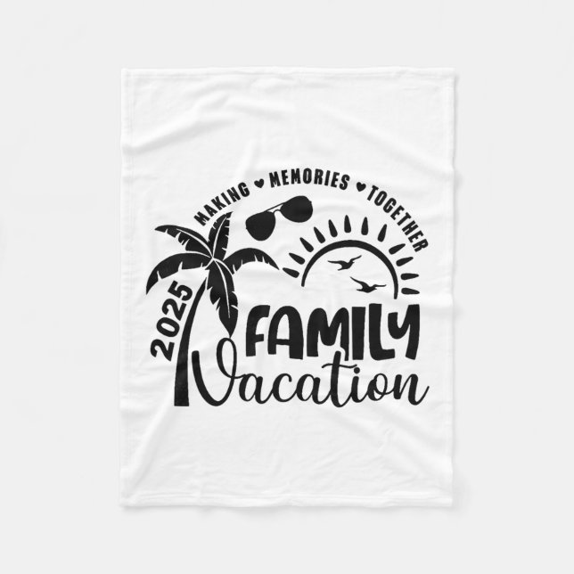 Couverture Polaire Family Vacation 2025 Beach Matching Family Summer  (Devant)