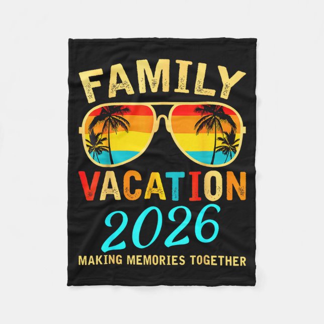 Couverture Polaire Family Vacation 2026 Beach Matching Summer Vacatio (Devant)