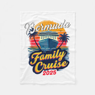 Couverture Polaire Family Vacation Vacay Squad Family Cruise Bermuda 