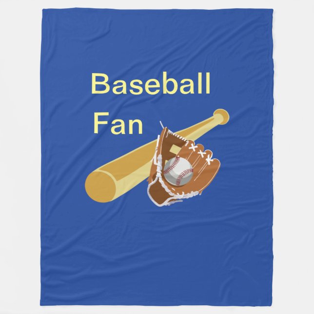 Couverture Polaire Fan de baseball (Devant)