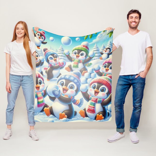 Couverture Polaire Fantasie d'hiver (En situation)