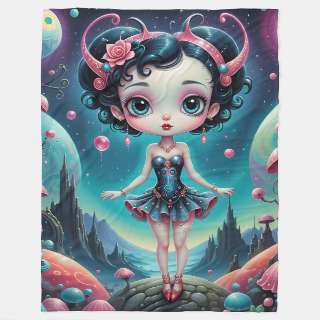 Couverture Polaire Fantastique Alien des années 50 (Devant)