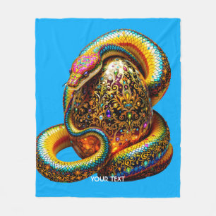 Couverture Polaire Fantastique Œuf de Serpent Mignon Vibrant