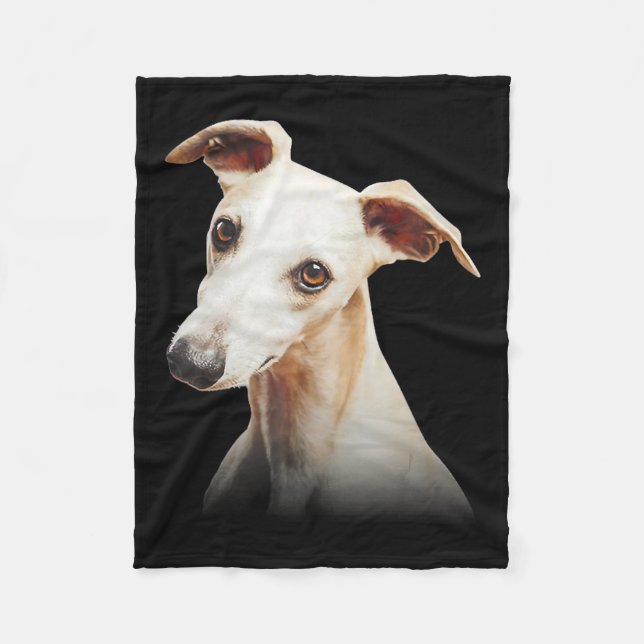 Couverture Polaire Fantastique Whippet Visage Whippet Smile Whippet u (Devant)