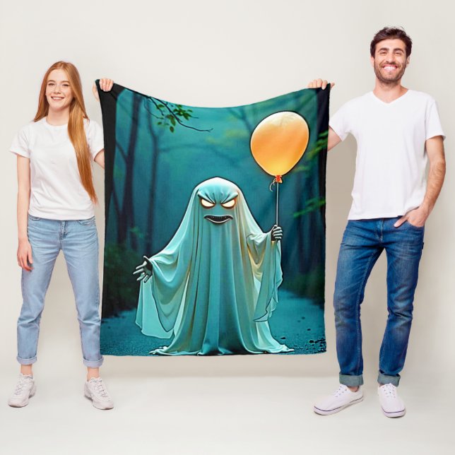 Couverture Polaire Fantôme éffrayant avec Eerie Balloon (En situation)
