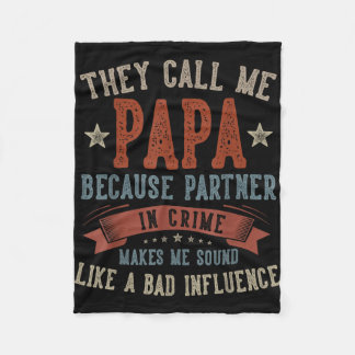 Couverture Polaire Father's day papa call papa funny papa birthday
