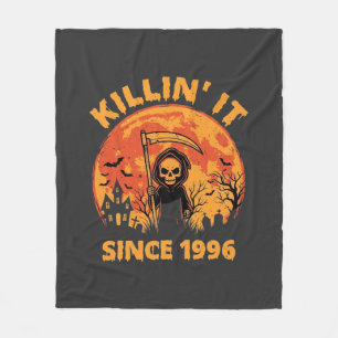 Couverture Polaire Faucheur d'Halloween depuis 1996 Conception d'anni