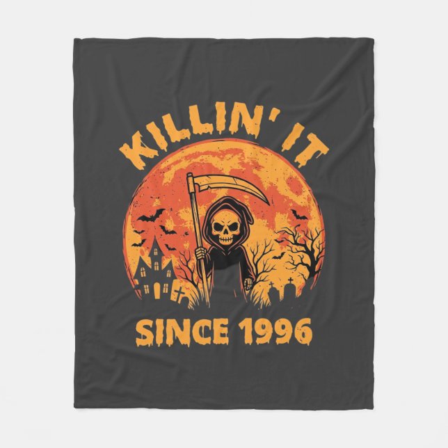 Couverture Polaire Faucheur d'Halloween depuis 1996 Conception d'anni (Devant)