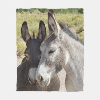 Couverture Polaire Faune couverture, burros sauvages, nature, animaux