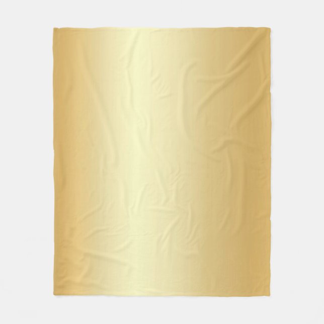 Couverture Polaire Faux Gold Blank Modèle Glamor Moderne (Devant)