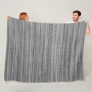 Couverture Polaire Faux Grey Tissu Blanket en polaire - Moderne