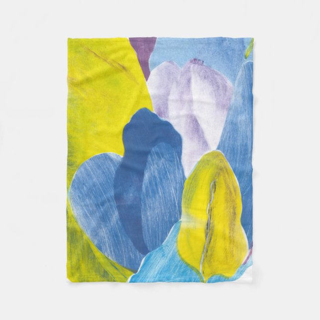 Couverture Polaire Faux Indigo III (Devant)