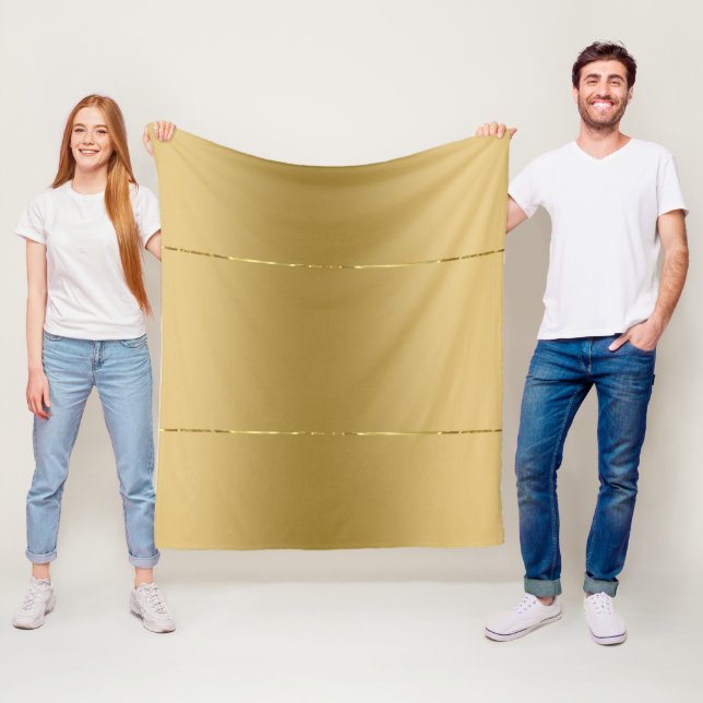 Couverture Polaire Faux or texture brillant accent métallique (En situation)