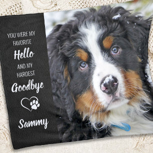 Couverture Polaire Favori Hello Hardest Goodbye - Dog Pet Memorial
