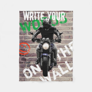 Couverture Polaire fCustom couvrant Graffitti de mur de briques de