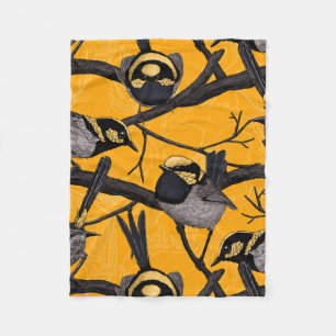 Couverture Polaire Fée en jaune