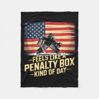 Couverture Polaire Feels Like A Penalty Box Kind Of Day Funny Hockey 