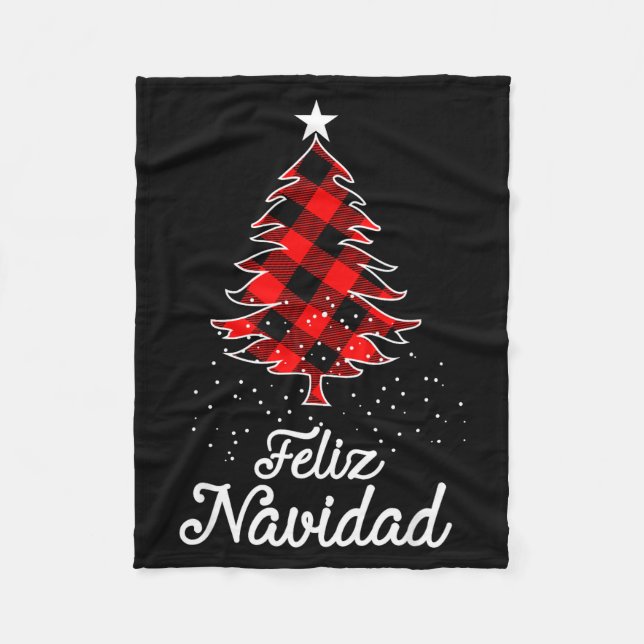 Couverture Polaire Feliz Navidad Shirts Family - Christmas Trees Buff (Devant)