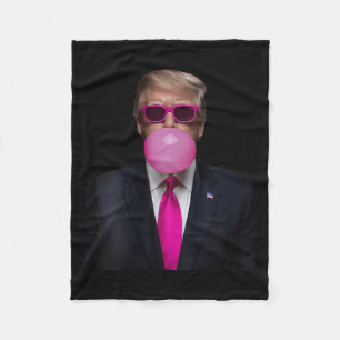 Couverture Polaire Femen rose Trump Bubble Gum 2024 Vote Président F
