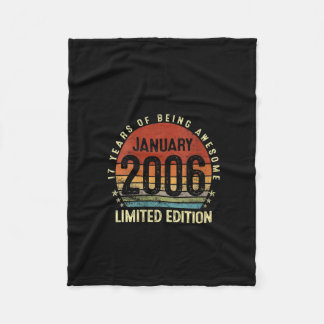 Couverture Polaire Femme 17 Ans 17e anniversaire Cadeau Awesome Sinc