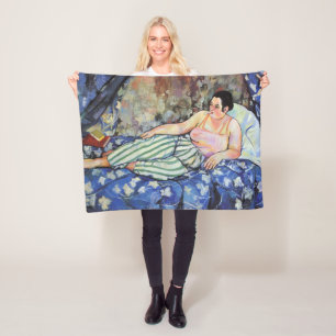 Couverture Polaire Femme dans la chambre Bleue (par Suzanne Valadon)