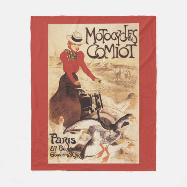 Couverture Polaire Femme de Comiot Motocycles et affiche de promo (Devant)