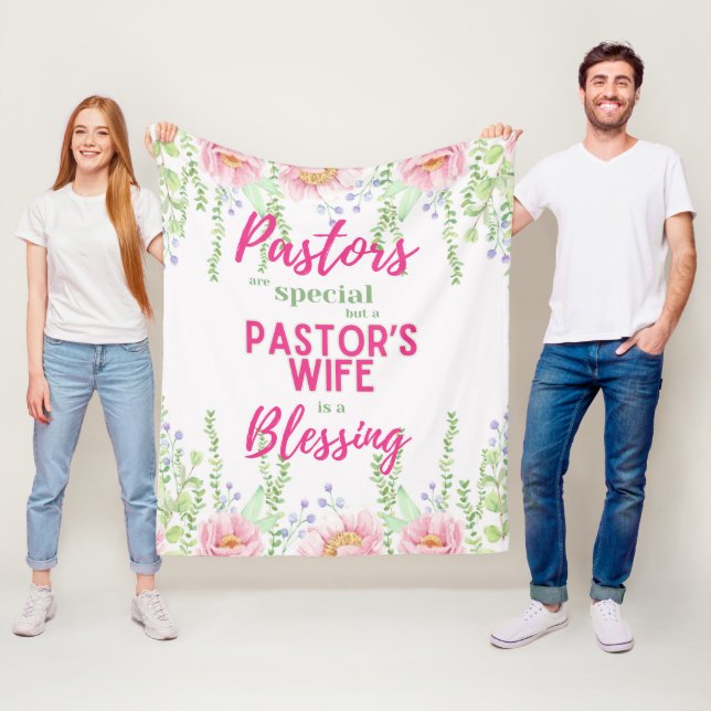 Couverture Polaire ✝️ Femme du pasteur épouse apprécient Merci cadeau (En situation)