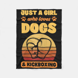 Couverture Polaire Femme Juste Une Fille Qui Aime Les Chiens Et Le Ki