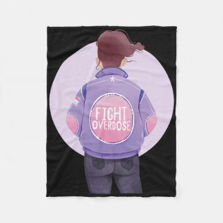 Couverture Polaire Femme Lutter contre l'overdose violette surdose de