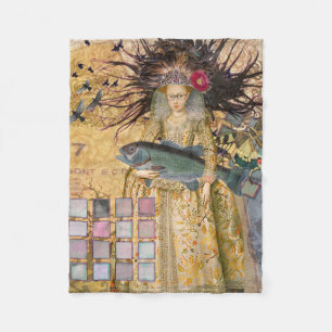 Couverture Polaire Femme Poissons Vintage Classique Gothique