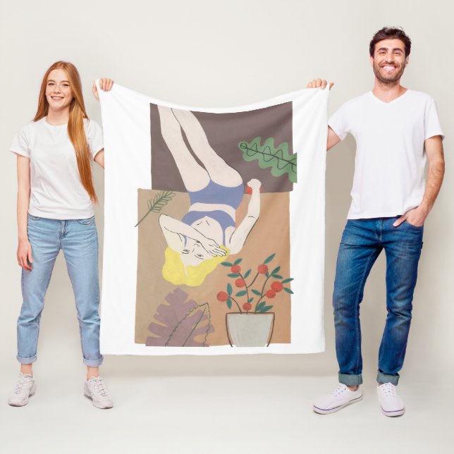 Couverture Polaire Femme qui ment (En situation)